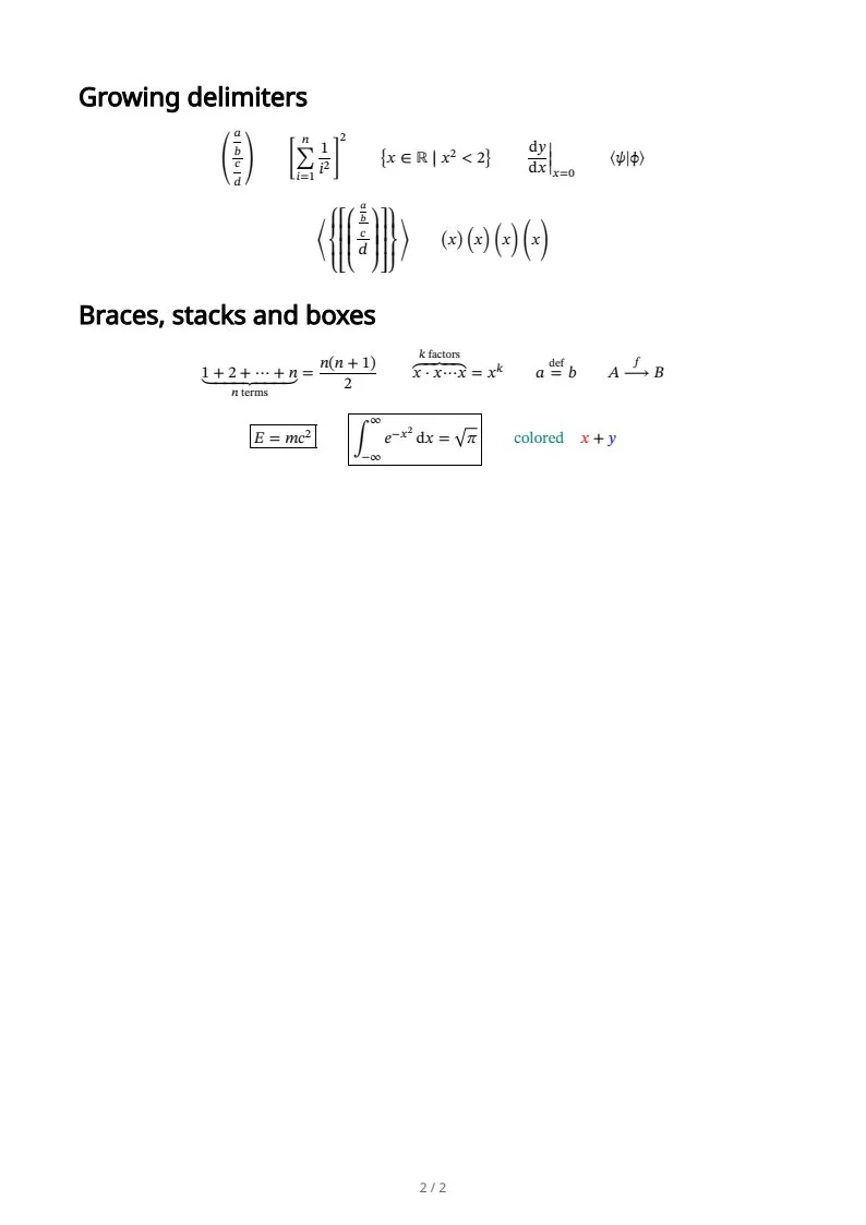 Matrices, cases, alignment & arrays, page 2 of 2