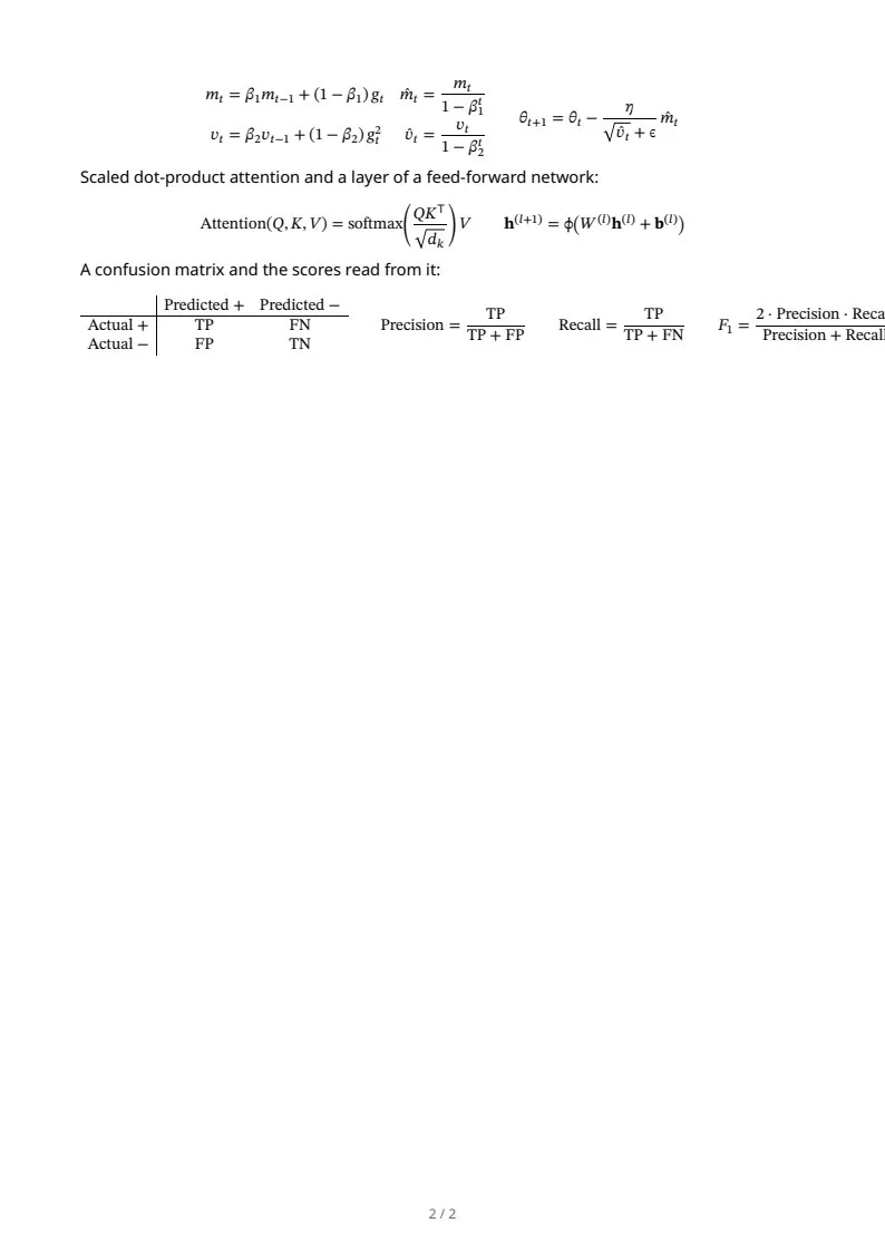 Statistics & machine learning, page 2 of 2